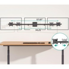 Nepotpuno / rabljeno 3xmonitor zidne ručke 17-32 ", max 7kg, Vesa, podesiv