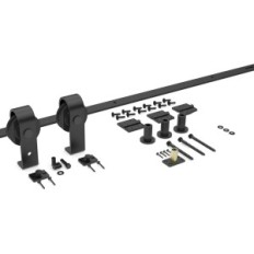 Set de porte pliante 76cm 2x14 "Système coulissant QinaixQM sans porte