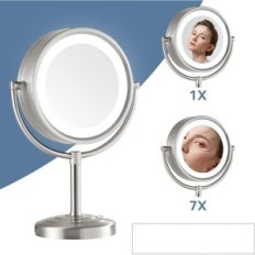 Bilaterális tükör 8.5 "LED DOWRY 7x / 1x smink-up háttérvilágítással 21,5 cm (sebesült csomagolás)