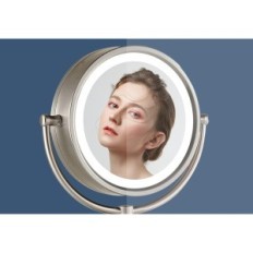 Dubbelzijdige spiegel 8,5 "ABS-LED 7x / 1x make-up met achtergrondverlichting 21,5 cm (beschadigde verpakking)