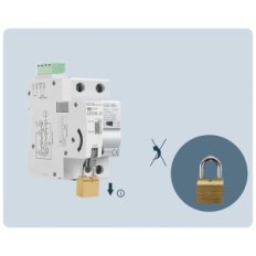 Automatyczny wyłącznik samoczynny GEYA GRD9L-W z RCCB Typ A 2P 40A 30mA AC220V