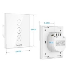 MaxCio Bytt til Wi-Fi Roller Shutter med Timer og Fjernkontroll