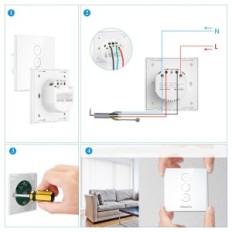 MAXCIO switch to Wi-Fi roller shutter with timer and remote control
