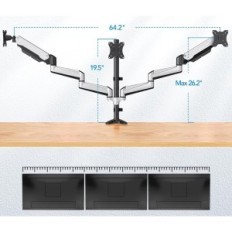Nepotpuna ručka za tri monitora17-32 '' Srebrna ramena Huanuo hnts3s