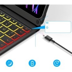 Naudota Sengbirch klaviatūra iPad Air 11 "2024, Qwertz, apšvietimas