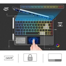 Koristi se na tipkovnici iPad Air 11 "2024, Qwertz, pozadinski osvjetljevanje