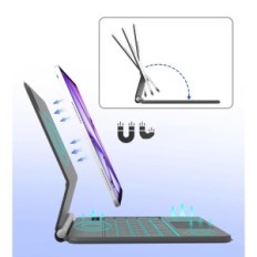 Veske med MAGIC Keyboard for iPad Pro 11 / Air 11 "Winchking Qwerty Opplinated