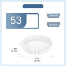 Gebruikte taartjes en lovecasa deeg 25cm 2 stuks. Witporselein