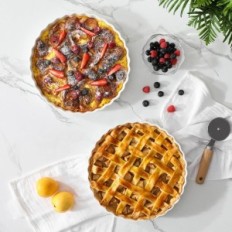 Brugte tarter og LoveCasa Dough 25cm 2 stk. Hvidt porcelæn