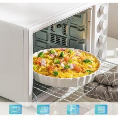 Használt űrlap rácsokhoz és süteményekhez LOVECASA 25cm 2 db fehér porcelán