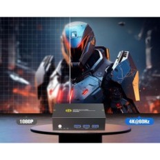 Cambiar KVM Greathtek GHT-S7232H2 HDMI USB3.0, 2xpc 2xmonitor, 4K @ 60Hz