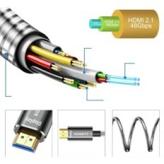 Cavo in fibra ottica HDMI 15 m, 8K @ 60Hz, HDMI 2.1, 48 Gbps, Earc, HDR