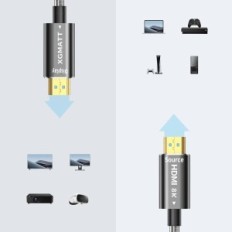 HDMI optikai kábel XGMAT 15 m, 8K @ 60Hz, HDMI 2.1, 48Gbps, eARC, HDR