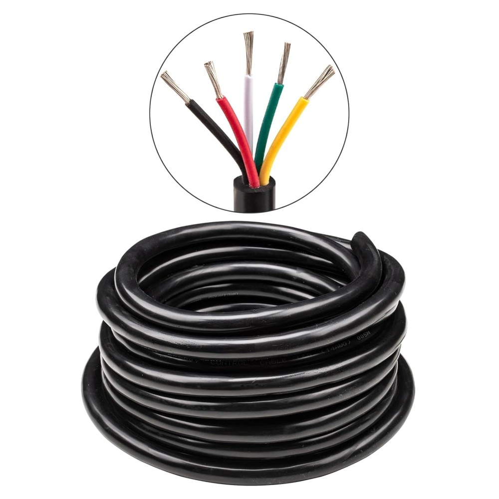 URCIANT 10 M electric wire, 14AWG 5x2 mm², low-voltage, PVC, black