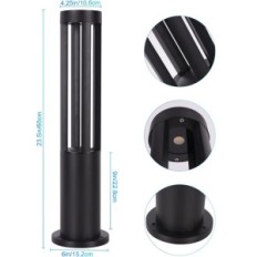 Vrtna svjetiljka LED KINGWEN OS1186 12W 3000K 60CM IP65 Black G razred Izložba