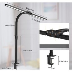 Hapfish XJ04 24W darbvirsmas lampa ar klipu 5 režīmi uz monitoru