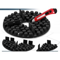 Rondelle di gomma 2 × 10mm Quick2fix 50 pezzi. Per la distanza di scarico dei pannelli della terrazza