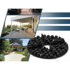 Gummi skiver 2 × 10mm Quick2Fix 50 stk. Til terrassepaneler udstødningsafstand