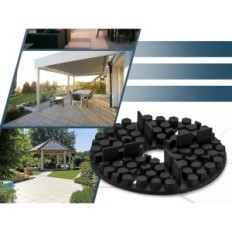 Gumové podložky 2 × 10mm Quick2Fix 50 ks. Pro terénní panely výfukové vzdálenosti