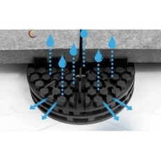 Gummi skiver 2 × 10mm Quick2fix 50 stk. For terrassepaneler eksosavstand