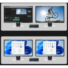 HDMI SWITCH KVM CMSTEDCD VP-SW220 4K 60Hz 2PC 2 USB 3.0 Monitorer, fjärrkontroll