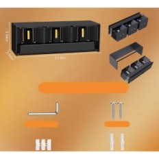 Trädgårdslampor Kingwen 2 st 30w svart IP65 3000K Justerbar vinkel