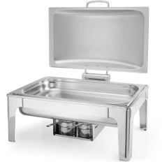 Réchauffeur de plats pour pâtes, bougie en acier satiné GN 1/1