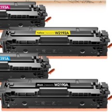 Un conjunto de tóner suizo HP 219A compatible con MFP 3302FDWG, 4 artículos.