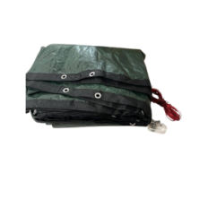 Used Pool Cover 450cm PLANENFUX (Round 520cm) 2in1 PE 200 g / m², 420-460cm