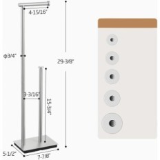 Käytetyt KES BPH286 WC-paperi jalusta, teräs SUS304