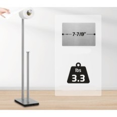 Supporto per carta igienica KES BPH286 usata con magazzino, acciaio SUS304