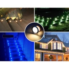 Set 10 LED lamps built-in RGBWW 0.6W Ø31mm, IP67, 12V