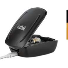 Amplificateur d'audience CIC d'occasion pour les aînés Noir Gauche Ear avec réduction du bruit