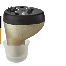 Amplificatore acustico cic usato per anziani nero sinistro dell'orecchio con riduzione del rumore