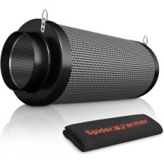 Spider Farmer 4 Inch Carbon Filter voor ventilatie van hydrocultuur met filter