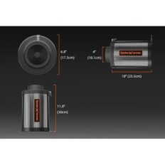 Filtro del carbonio da 4 pollici del coltivatore di ragno per la ventilazione dell'idroponica con il filtro