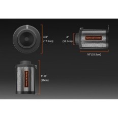 Filtro del carbonio da 4 pollici del coltivatore di ragno per la ventilazione dell'idroponica con il filtro