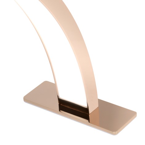 GLOW manicure lamp ARCHE II gold copper — close-up of the base