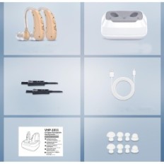 Austiņas ar trokšņa samazināšanu Delmicure VHP-1011 Wireless 4 režīmi 2 gab.