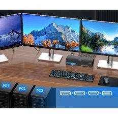 Wechseln Sie KVM Ailvlvng VP-SW332 8K60Hz 3XPC 3XMonitor 4k144Hz 4xUSB 3.0