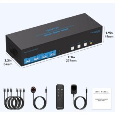 Byt KVM AILVLVNG VP-SW332 8K60Hz 3XPC 3XMONITOR 4K144Hz 4XUSB 3.0
