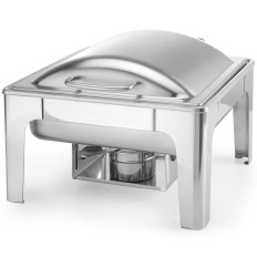 Réchaud à aliments en acier satinée pour bougie GN 2/3