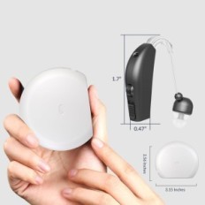 Used MEDCA BTE Hearing Aid Auditory Light Battery For Sport and Casual