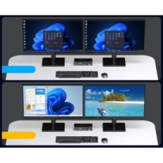 Mittetäielik / kasutatud kVM VPFET 2xDP / HDMI lüliti 4K120Hz 8K60Hz 2 Arvutid 2 USB 3.0 monitorid