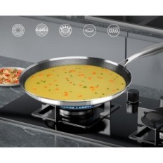 PANS už blynus 26cm kita nerūdijančio plieno nelipniai danga