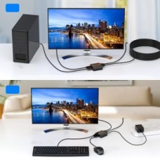 KVM KC-KVME150 HDMI USB HDMI Etelesvelė PO CAT 6/7 150M 1080P @ 60Hz POC be vėlavimų