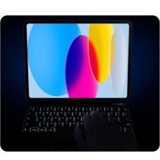 Cas avec un clavier pour iPad 10 Gen 10.9 "Ninin Qwertz Illuminé TouchPad Slim