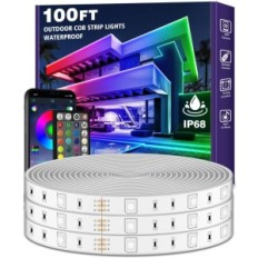 Nastro a LED esterno 30m LetiatiaPai RGB IP68 Giardino Balcone Applique