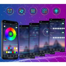 Kültéri LED szalag 30m LETIANPAI RGB IP68 kerti erkély alkalmazás