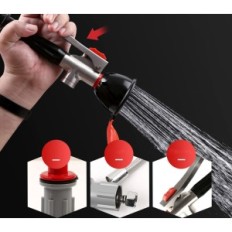 Gumijas stacija ar tērauda 304 cgoldenwall ar 1,5 m šļūteni (nav oriģināls iepakojums)